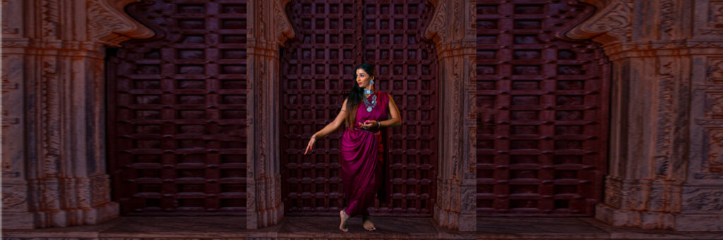Adult learning Bharatanatyam at Vyshnavie Natya Centre Hyderabad